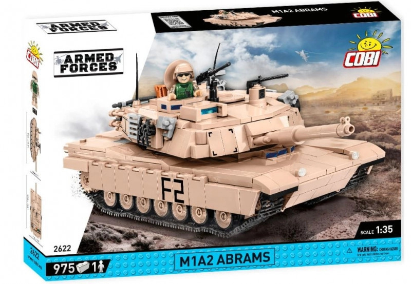 COBI 2622 Armed Forces Abrams M1A2, 1:35, 982 k, 1 f