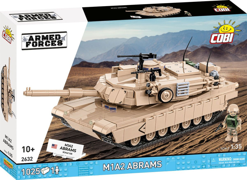Cobi 2632 armed forces m1a2 abrams, 1:35, 1025 k, 1 f