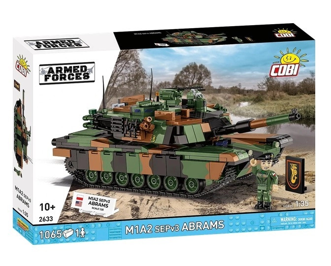 Cobi 2633 armed forces m1a2 abrams sepv3, 1:35, 1065 k, 1 f