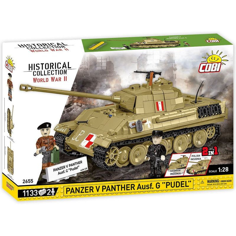 Cobi 2655 II WW Panzer V Panther Ausf. G "Pudel", 1:28, 1133 k, 2 f