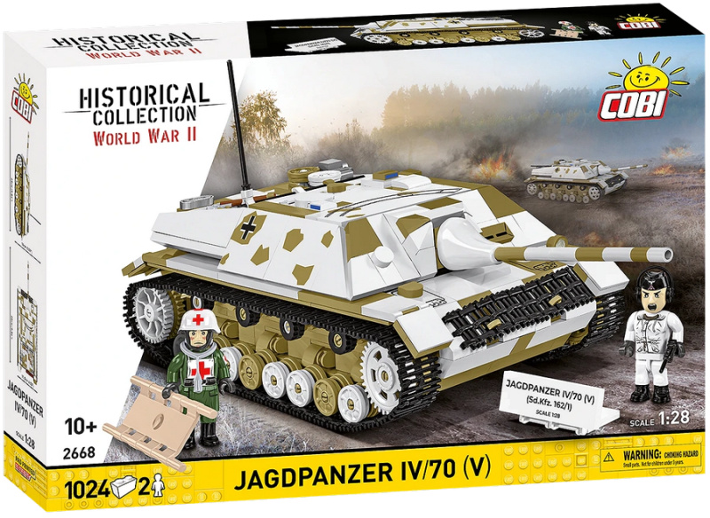Cobi 2668 ii ww jagdpanzer iv/70 (v), 1:28, 1024 k, 2 f