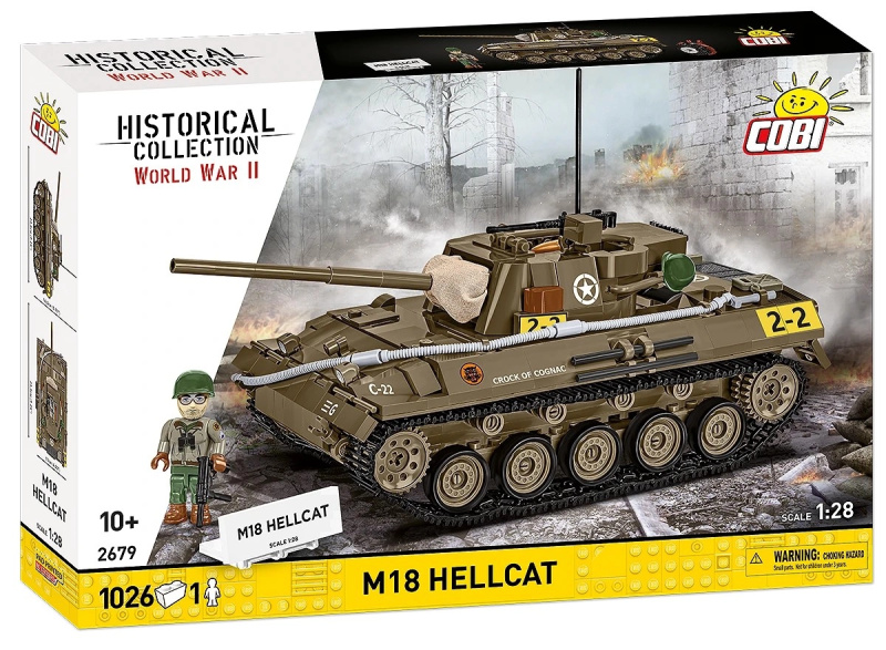 Cobi M18 Hellcat stavebnice tanku 1:28 (1026 dílků)