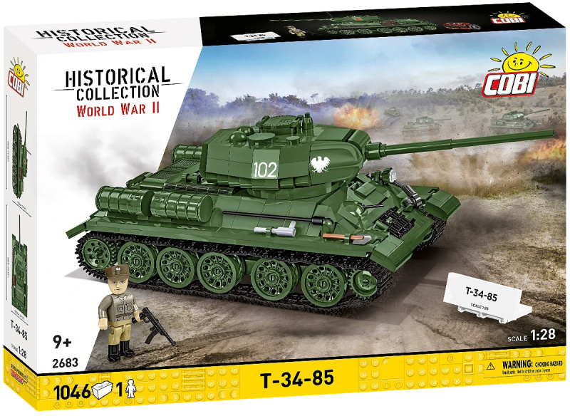 Cobi stavebnice tank T-34-85 2v1 1:28