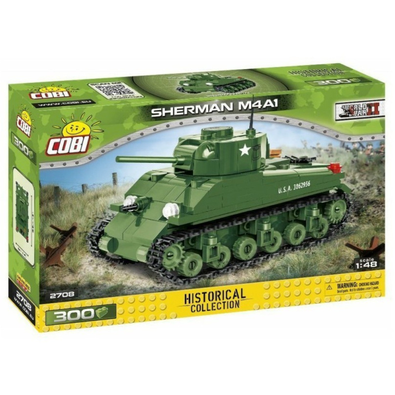 Cobi 2708 world war ii americký tank sherman m4a1