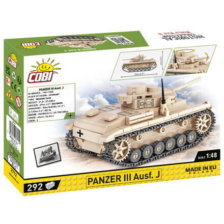 COBI 2712 německý tank PzKpfw III AUSF J