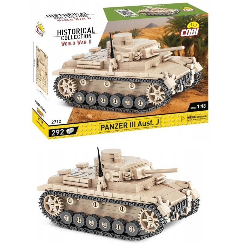 COBI 2712 německý tank PzKpfw III AUSF J