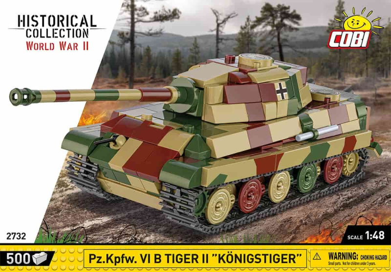 Model tanku Tiger II Königstiger z plastových kostiček