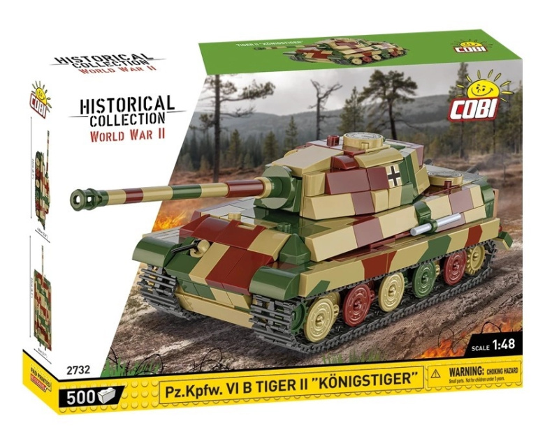 Model tanku Tiger II Königstiger z plastových kostiček