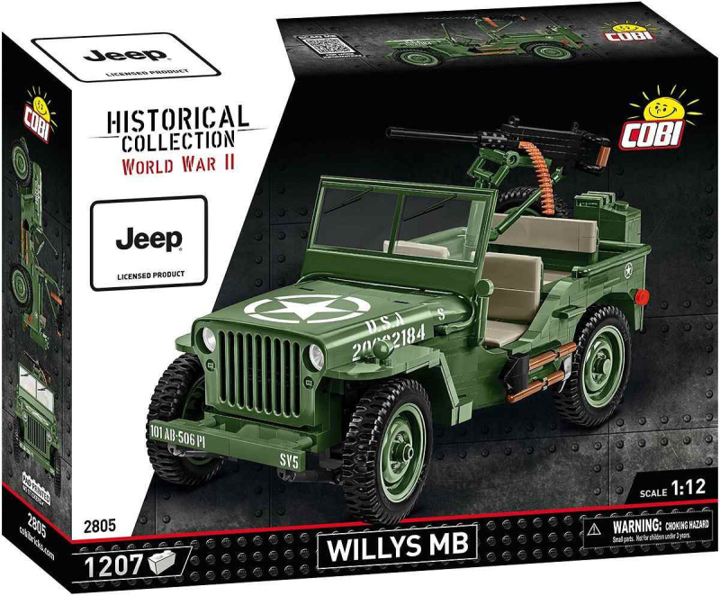 Cobi 2805 willys mb 1:12, 1207 k