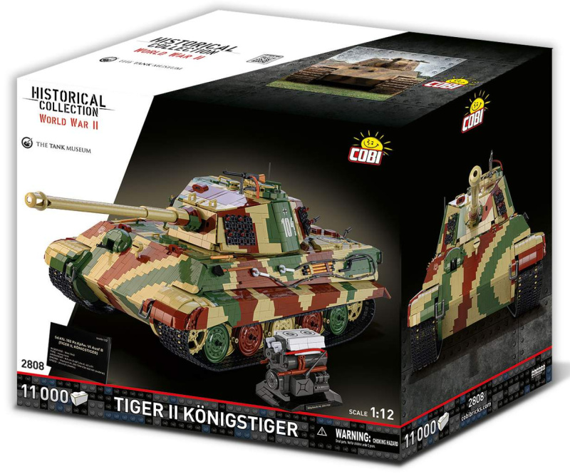 Cobi 2808 německý těžký tank pz.kpfw tiger ii ausf. b königstiger, 1:12