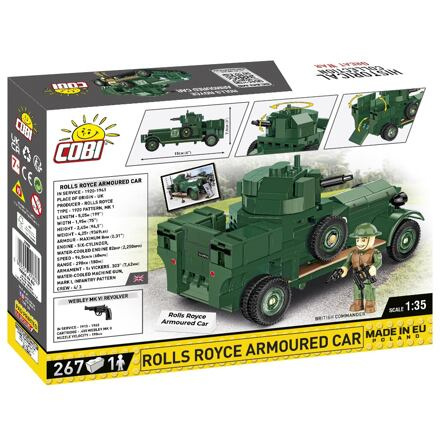 COBI 2988 Great War Rolls Royce obrněné vozidlo 1:35, 267 k, 1 f