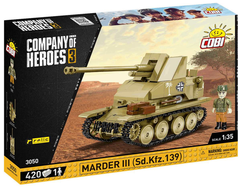 Cobi 3050 německý stíhač tanků marder iii sd.kfz.139 – company of heroes