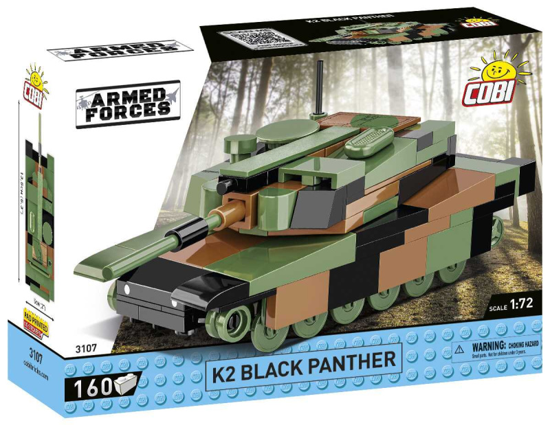 COBI 3107 Armed Forces K2 Black Panther, 1:72, 160 k