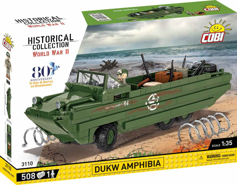 COBI 3110 World War II 1:35 Americké obojživelné vozidlo DUKW Amphibia