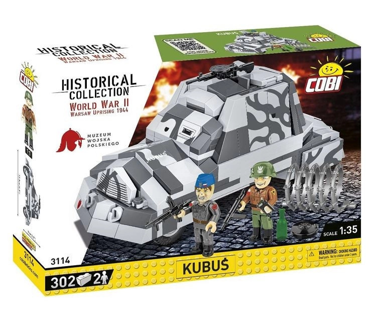 COBI 3114 World War II Polské obrněné vozidlo KUBUŚ - Varšavské povstání 1:35