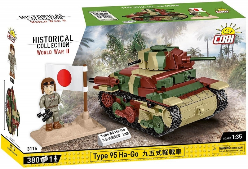 COBI 3115 World War II 1:35 Japonský lehký tank Mitsubishi Type 95 Ha-Go