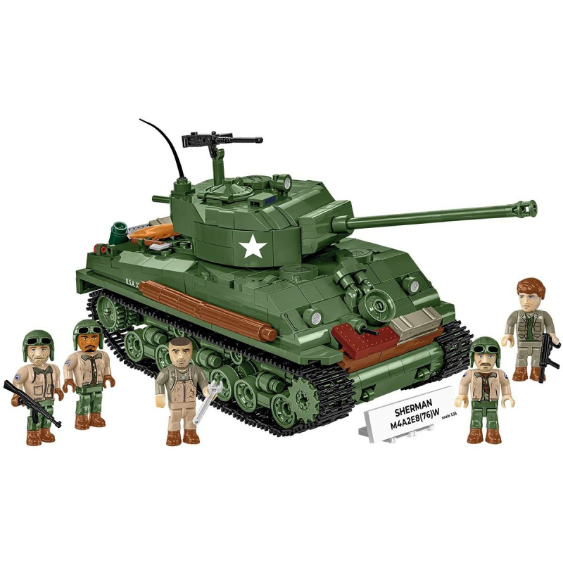 COBI 3118 - World War II Americký střední tank Sherman M4A2E8 1:35