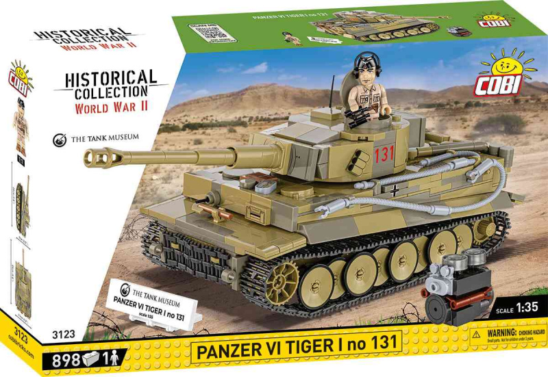 COBI 3123 II WW Tiger no 131, 1:35, 869k, 1 f