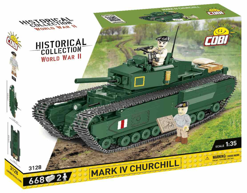 Cobi 3128 World War II Britský tank Mark IV Churchill 1:35