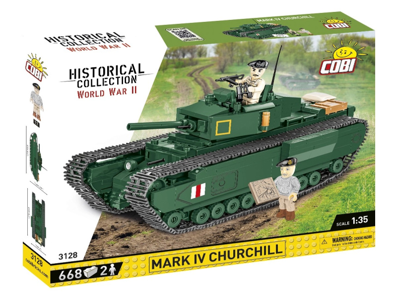 Cobi 3128 World War II Britský tank Mark IV Churchill 1:35