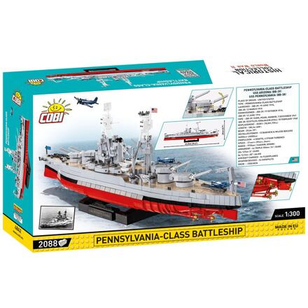 Cobi 4842 Bitevní loď USS Arizona BB-39/USS Pennsylvania BB-38, 2v1, EXECUTIVE EDITION