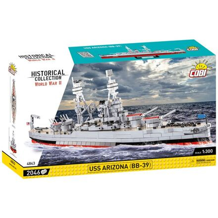 Cobi 4843 Bitevní loď USS Arizona BB-39