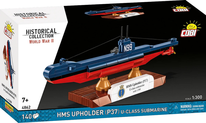 Cobi 4862 ii ww hms upholder (p37) royal navy u-class ponorka 1:300, 138 k