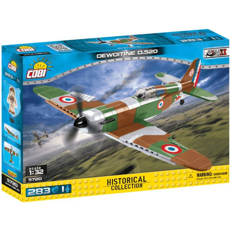 Cobi 5720 world war ii francouzský stíhací letoun dewoitine d.520