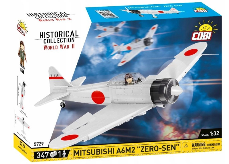 COBI 5729 II WW Mitsubishi A6M2 ZERO-SEN, 1:32, 347 k, 1 f