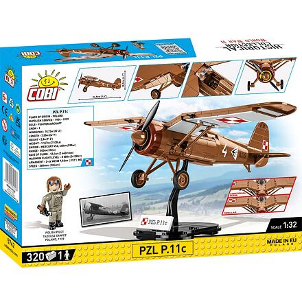 COBI 5742 II WW PZL P.11c, 1:32, 320 k, 1 f