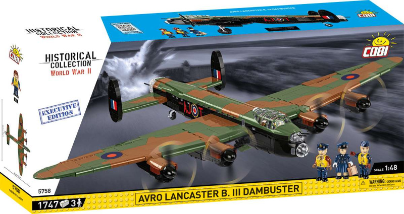 Cobi 5758 ii ww avro lancaster b. iii  dambuster, 1:48, 1747 k, 3 f executive edition