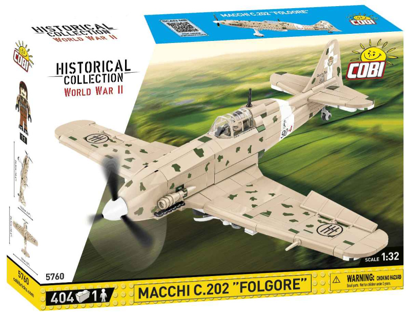 Cobi 5760 ii ww macchi c.202 folgore, 1:32, 404 k, 1 f