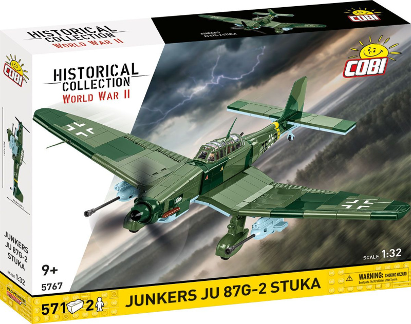 Cobi 5767 ii ww junkers ju 87g-2 stuka, 1:32, 571 k, 2 f