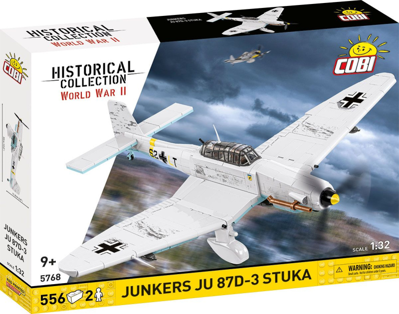 Cobi 5768 ii ww junkers ju 87d-3 stuka, 1:32, 556 k, 2 f