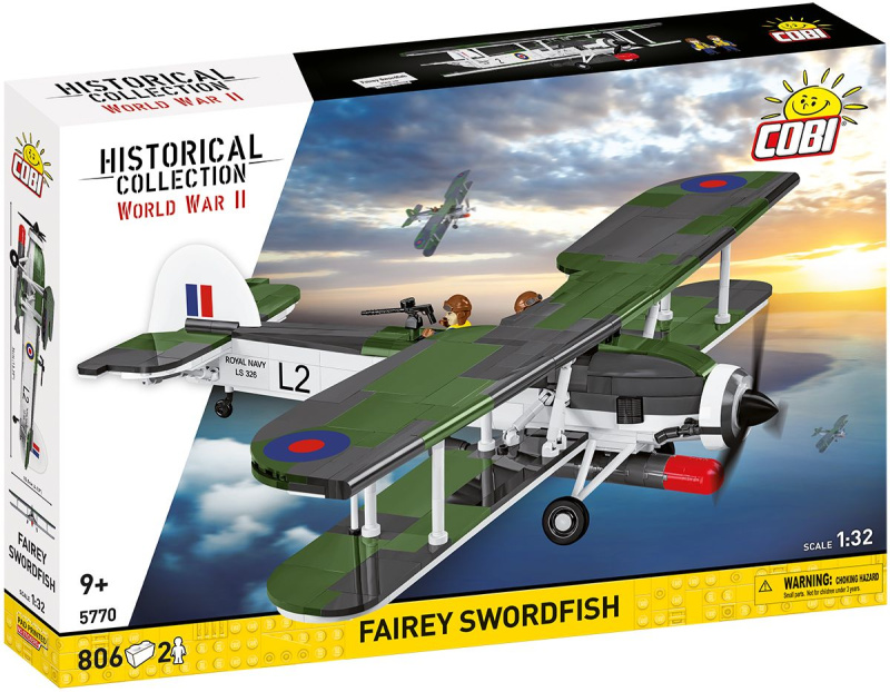 Cobi 5770 ii ww fairey swordfish, 1:32, 806 k, 2 f
