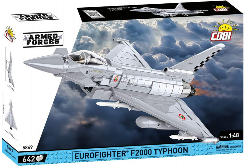 Cobi 5849 armed forces eurofighter f2000 typhoon italy, 1:48, 642 k