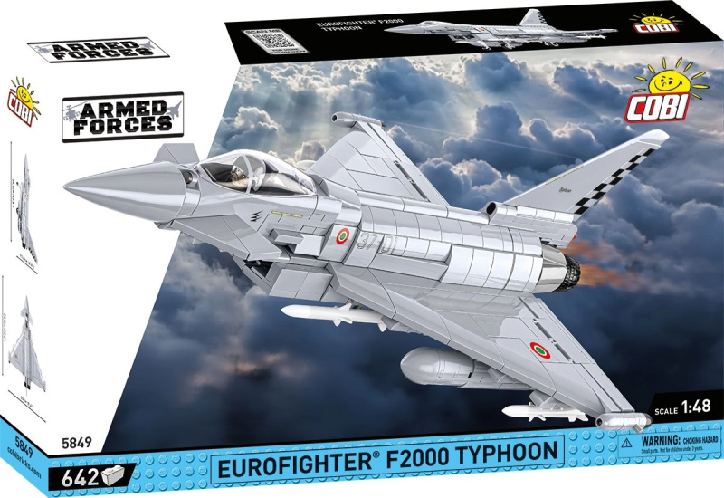 Cobi 5849 armed forces eurofighter f2000 typhoon italy, 1:48, 642 k