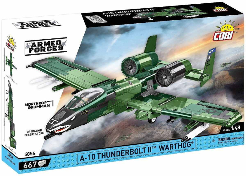 Cobi 5856 armed forces a-10 thunderbolt ii warthog, 1:48, 667 k