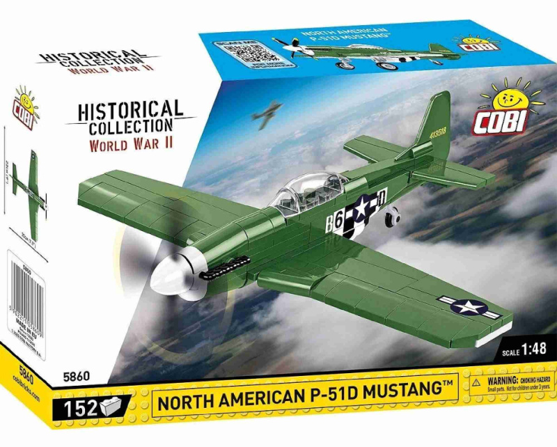 Cobi 5860 II WW North American P-51D Mustang, 1:48, 152 k