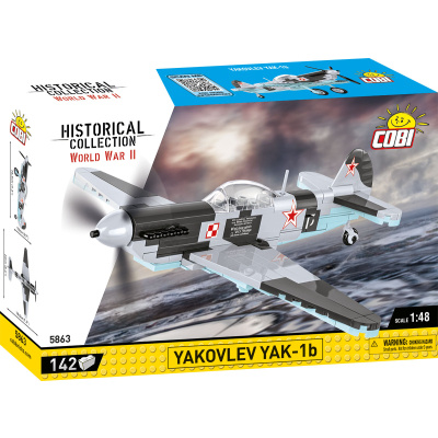 COBI 5863 World War II Ruský stíhací letoun Jakovlev JAK-1b 1:48