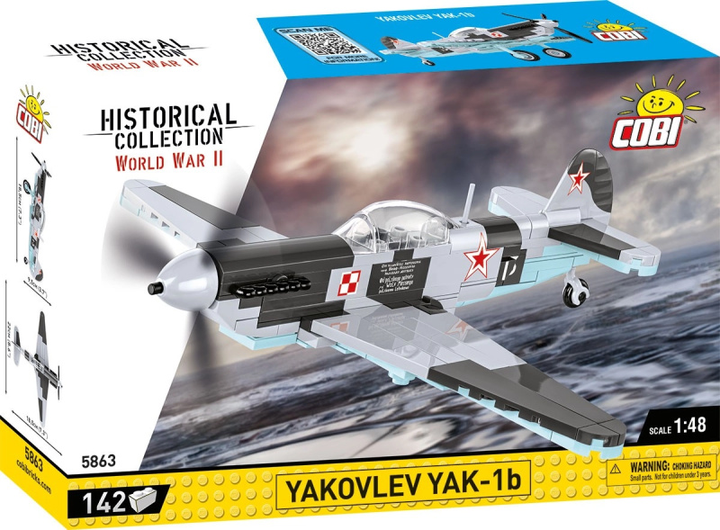 COBI 5863 World War II Ruský stíhací letoun Jakovlev JAK-1b 1:48
