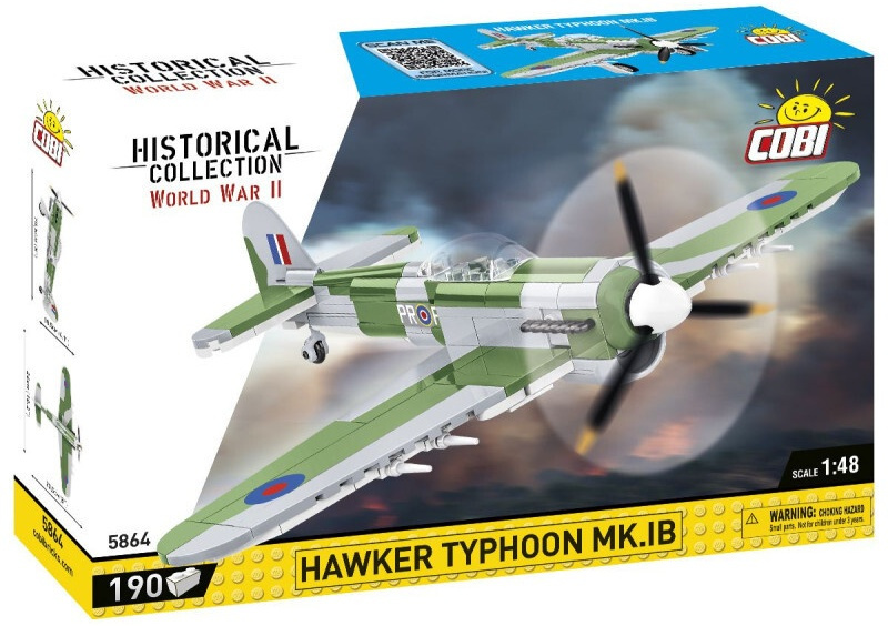 Cobi 5864 II WW Hawker Typhoon Mk. IB, 1:48, 190 ks