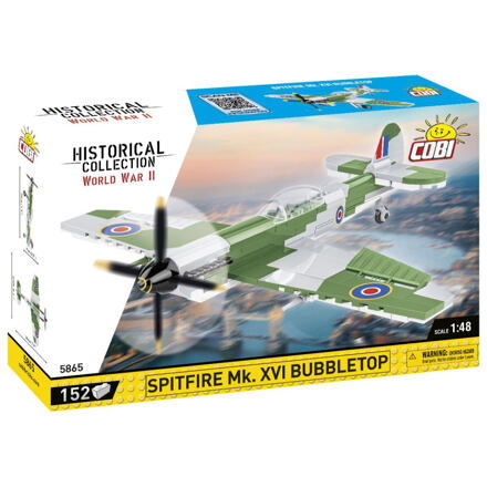 Cobi 5865 II WW Spitfire Mk. XVI Bubbletop, 1:48, 152 ks