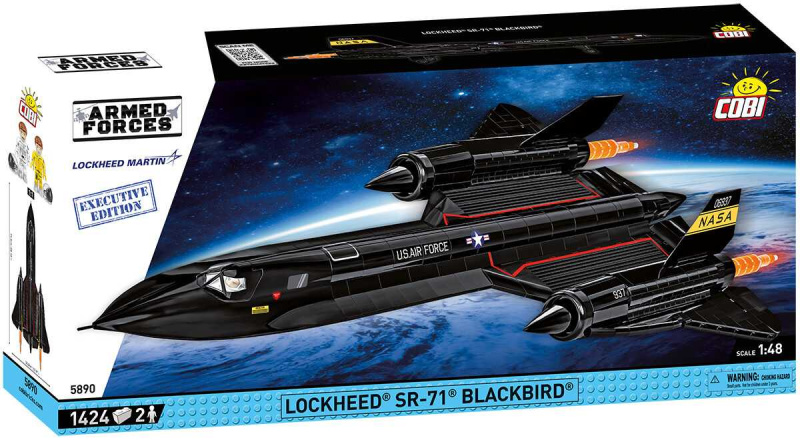 Cobi 5890 lockheed sr-71 blackbird, 1:48, 1424 k, 2 f, executive edition