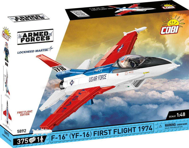 Cobi 5892 armed forces f-16® (yf-16) first flight 1974, 1:48, 375 k, 1 f