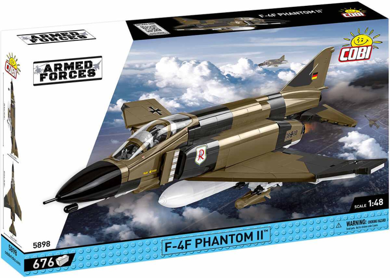 Cobi 5898 Armed Forces Americký stíhací bombardér F-4F Phantom II Luftwaffe 1:48