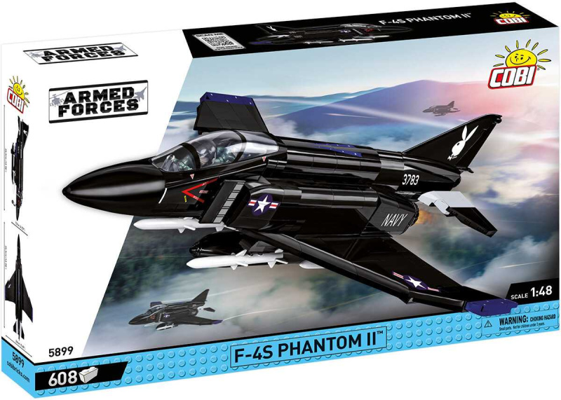 Cobi 5899 Armed Forces Americký stíhací bombardér F-4S Phantom II Black Bunny 1:48