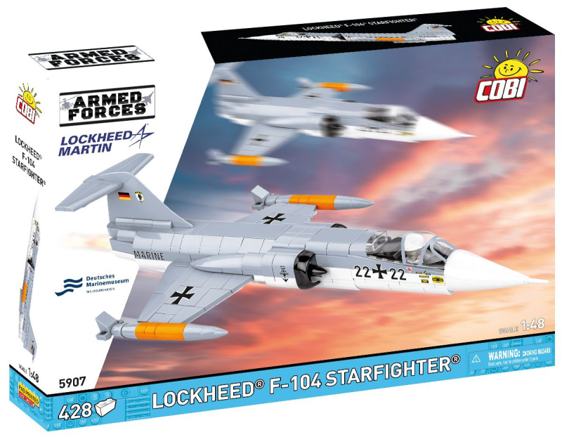 Cobi 5907 armed forces lockheed f-104 starfighter, 1:48