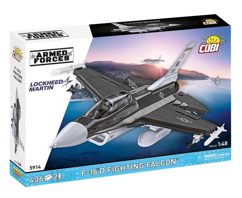 Stavebnice F-16D Fighting Falcon 1:48 – licencovaná replika od Lockheed Martin