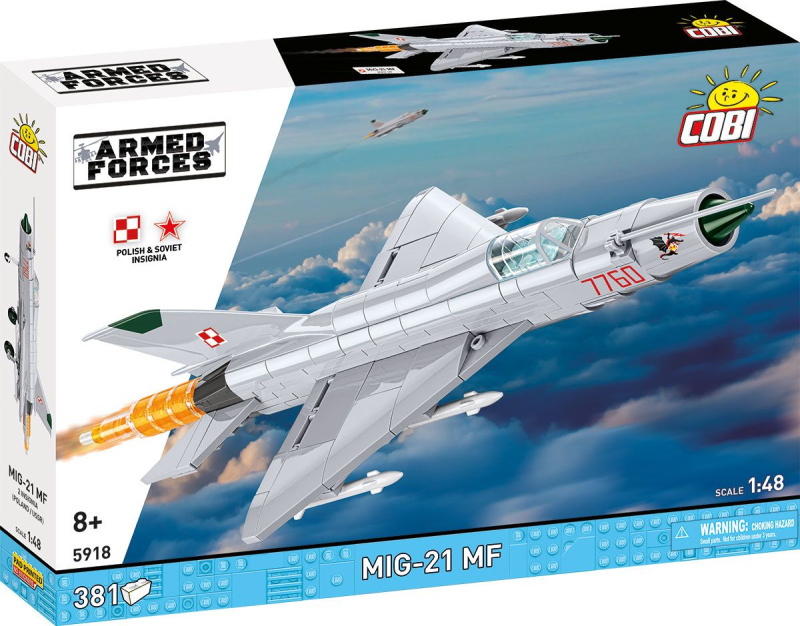 Cobi 5918 mig-21 mf (polsko / sssr), 1:48, 381 k